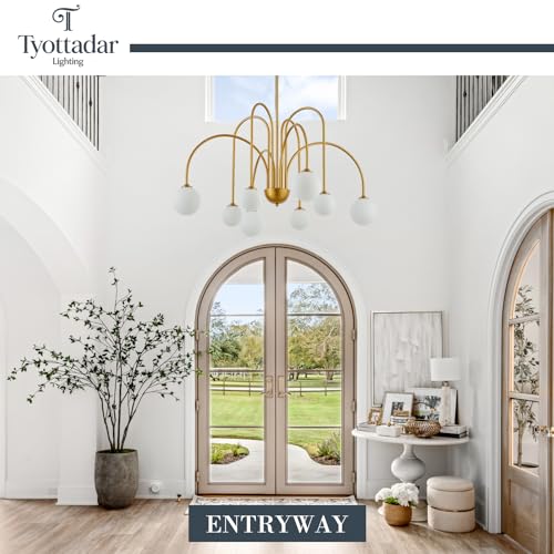 Modern Gold Sputnik Chandelier 8