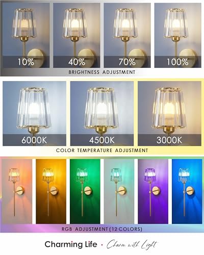 Battery Operated Wall Sconces Set of 2