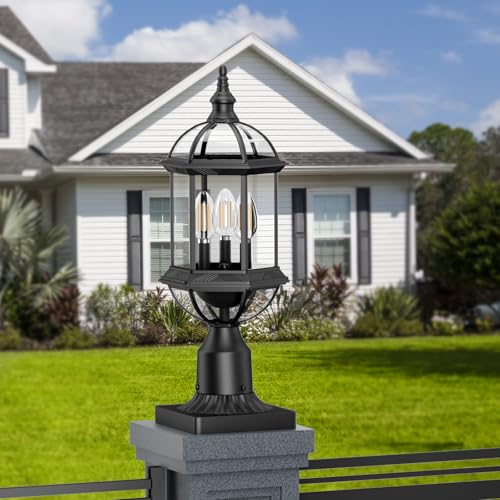 3 Light Lantern Post Lights Outdoor Lamp Post Light Fixture