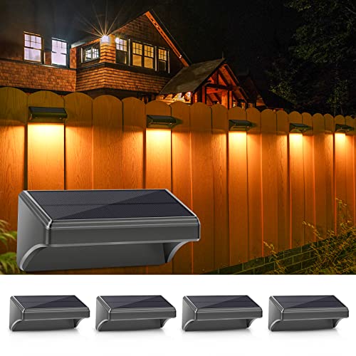 Solar Fence Lights 4 Pack (4 Count)