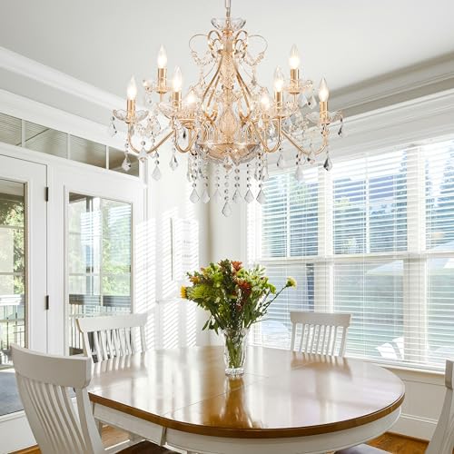 Saint Mossi Gold Crystal Chandelier for Dining Room