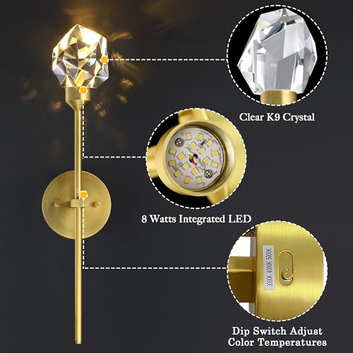 Indoor Crystal Wall Sconce