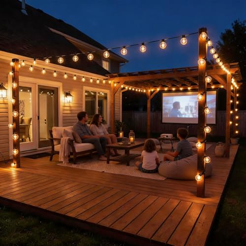 Outdoor String Lights LED Waterproof 100 FT (100 Foot)