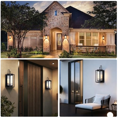 2 Pack Outdoor Wall Lights for House Exterior