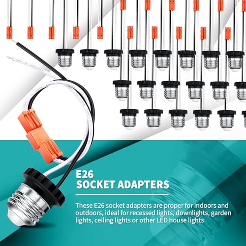 100 Pcs E26 Socket Adapter (100 Count)