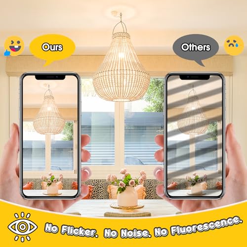 60W Equivalent E26 LED Filament Light Bulbs (4 Count)