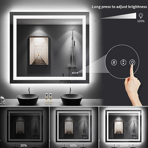 40"X36" LED Bathroom Mirror with Lights