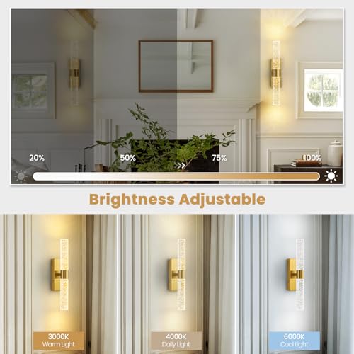 Battery Operated Wall Sconces Set of 2