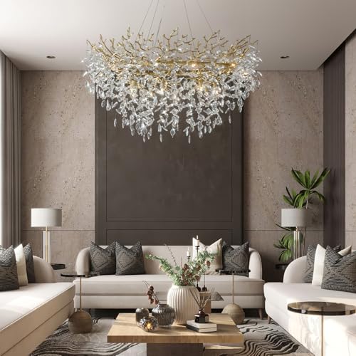 47" Modern Crystal Chandelier