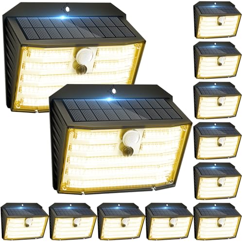 12 Packs] Solar Motion Lights Outdoor (12 Count)