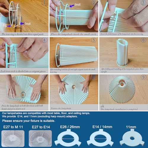 Pleated Lamp Shade for Arc