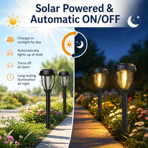 12 Pack Solar Lights Outdoor (12 Count)