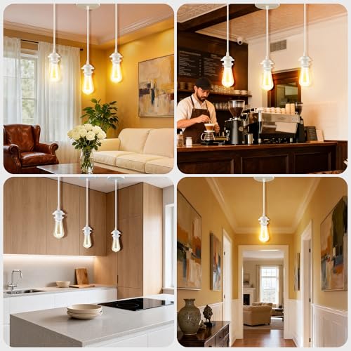 White Pendant Light Kit