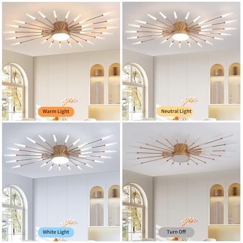 31.5 Inch Modern LED Flush Mount Ceiling Light