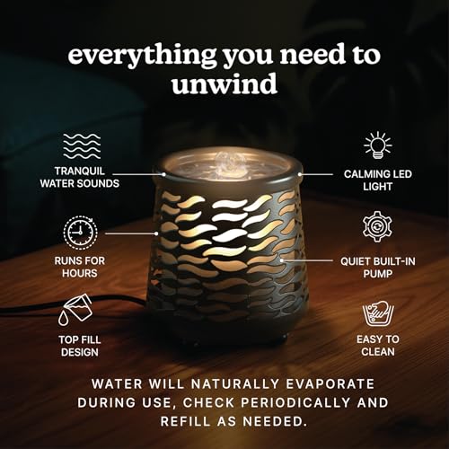 Indoor Relaxation Fountain with Light & Natural Sound