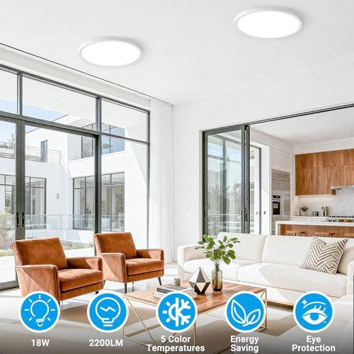 4 Pack LED Flush Mount Ceiling Light