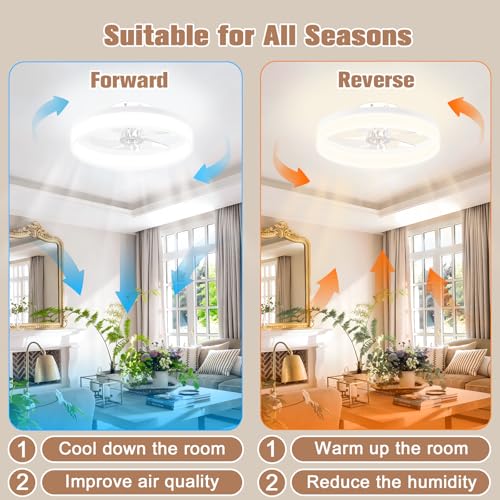 Low Profile Ceiling Fans with Lights and Remote