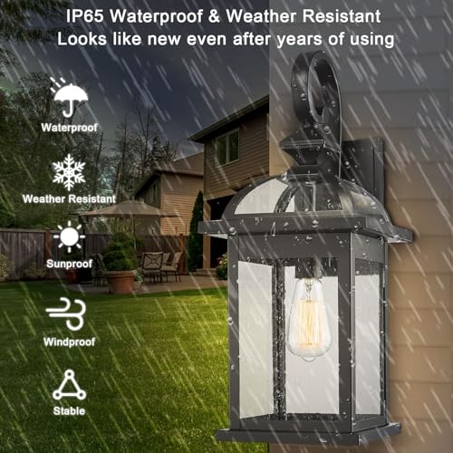 2pcs Outdoor Lights Fixtures Wall Mount (2 Count)
