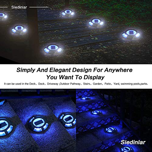 Solar Deck Lights Outdoor (4 Count)