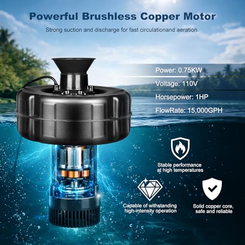 Pond Fountain Aerator 1HP 750W