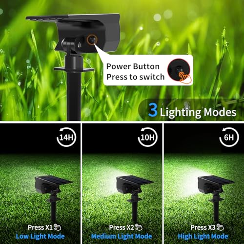 Solar Spot Lights Outdoor 6 Pack (6 Count)