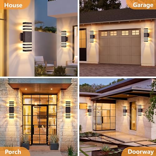 4 Pack Dusk to Dawn Outdoor Light Fixture (4 Count)