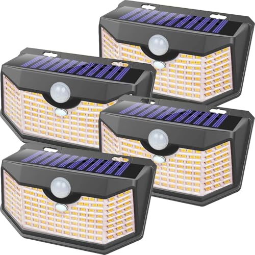 120 LED Solar Lights Outdoor Motion Sensor (4 Count)