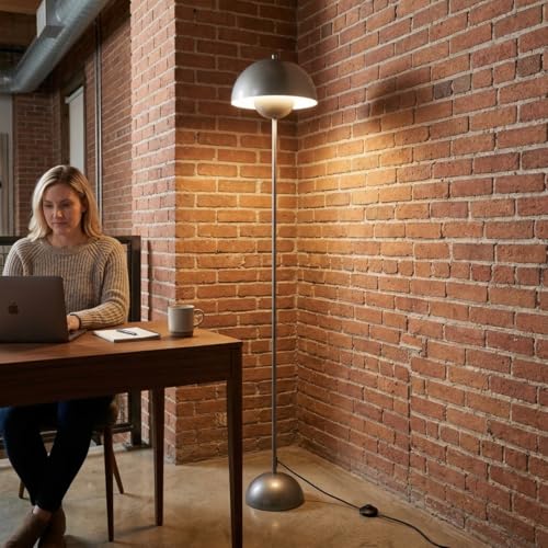 Mid Century Modern Metal Bud Floor Lamp for Home and Office