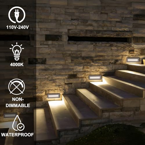 LED Outdoor Indoor Stair Lights (3 Count)