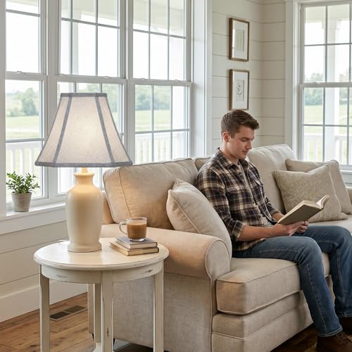 Square Cut Corner Bell Lamp Shades Set of 2