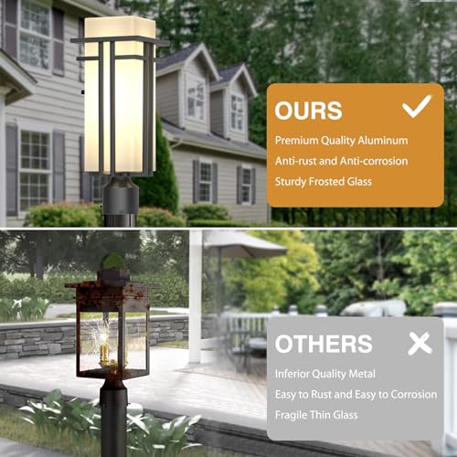 Outdoor Post Light Fixture Aluminum Lamp Posts Outdoor Lighting