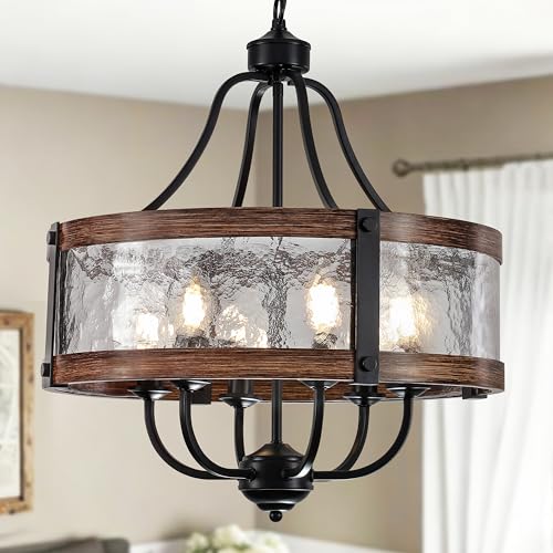 19.7" Glass Chandelier for Dining Room