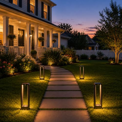 Solar Pathway Lights Outdoor Garden Lights Bright Solar Lights Waterproof for Backyard Patio Walkway Landscape