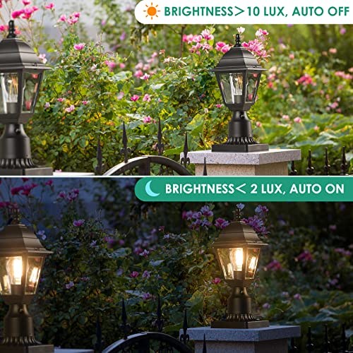 Dusk to Dawn Outdoor Post Lights (2 Count)