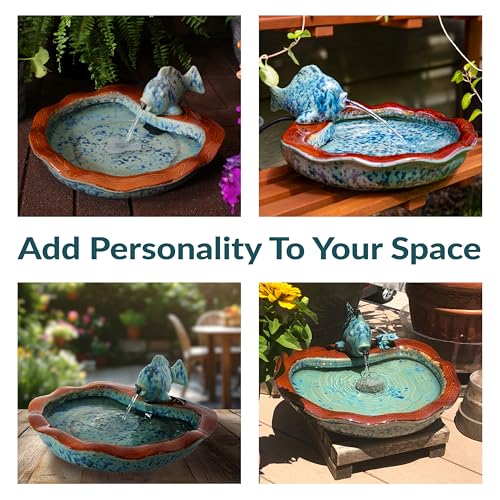 Sunnydaze 7" Fish Spout Tabletop Water Fountain