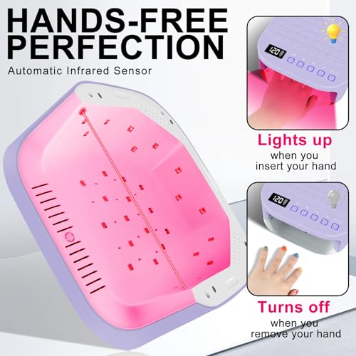 Red Light UV LED Nail Lamp