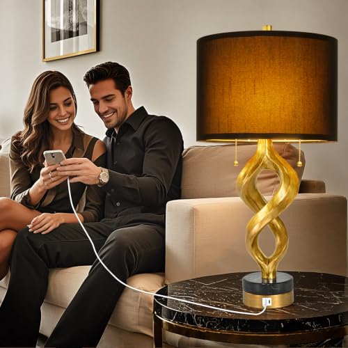 Scenkoy 26” Table Lamp Set of 2 for Bedroom Living Room (2 Count)