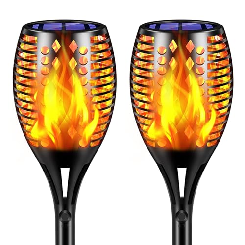 Flickering Flame Solar Torch Lights Outdoor (2 Count)