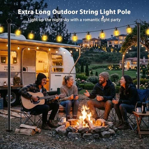 8 Pack String Light Poles (8 Count)
