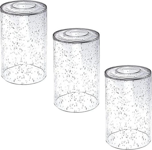 3 Pack Seeded Glass Lamp Shade Replacements (3 Count)