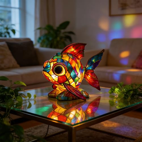 Stained Glass Animal Lamp