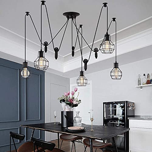 Industrial Pendant Lighting 5 Heads