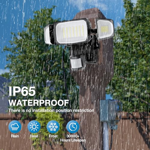 70W Motion Sensor Outdoor Light Plug in