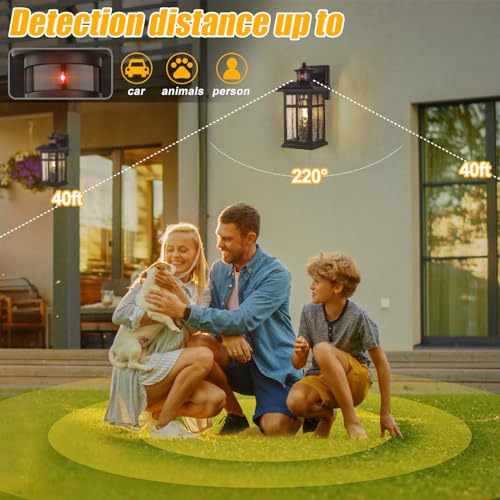 Motion Sensor Outdoor Lights Bronze 2 Pack Dusk till Dawn Outdoor Lighting (2 Count)