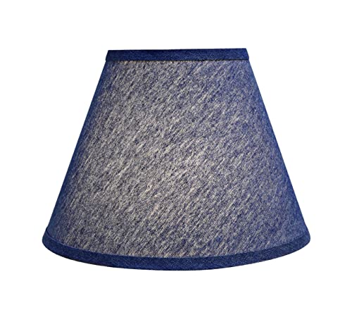 32194A Transitional Empire Shape Spider Construction Lamp Shade in Washing Blue