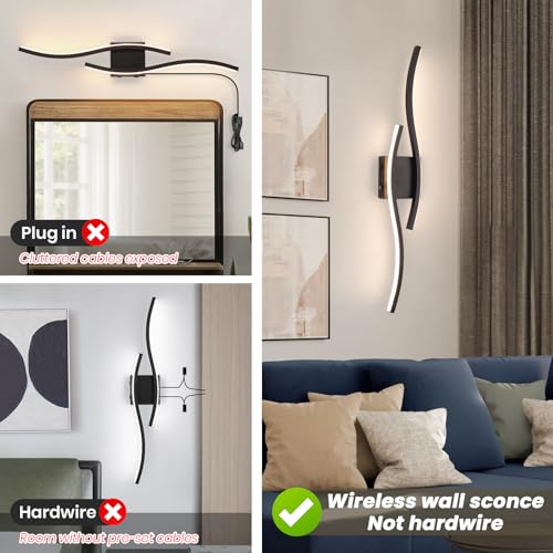 Modern Black Wall Sconces Set of 2 (2 Count)