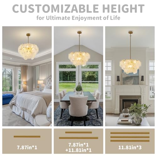 Gold Chandeliers Modern Glass Chandelier