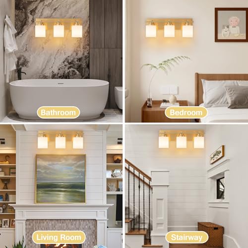 Modern Bathroom Light Fixtures Over Mirror (3 Count)
