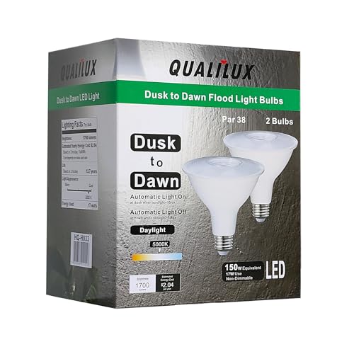 PAR38 Dusk to Dawn LED Flood Light Bulbs (2 Count)