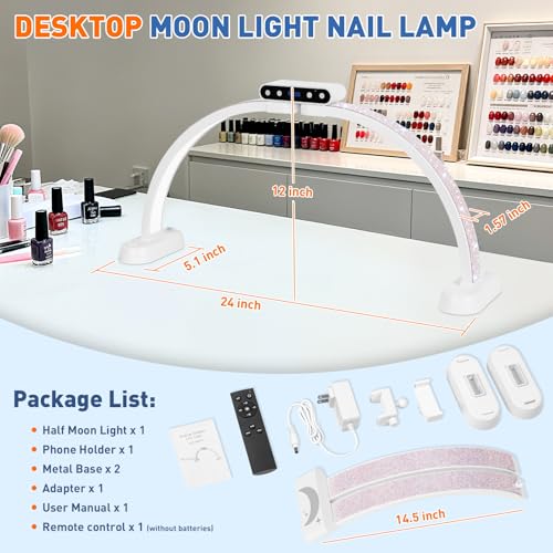 Half Moon Light for Nail Desk